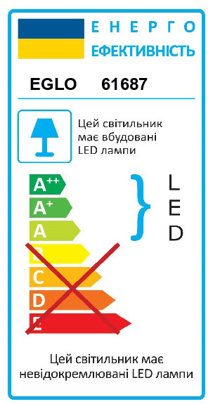 Світильник стельовий VASCELLO/PROFESSIONAL LIGHTIN EGLO 61687 - Фото №31 Світильник стельовий VASCELLO/PROFESSIONAL LIGHTIN EGLO 61687 - Фото №31