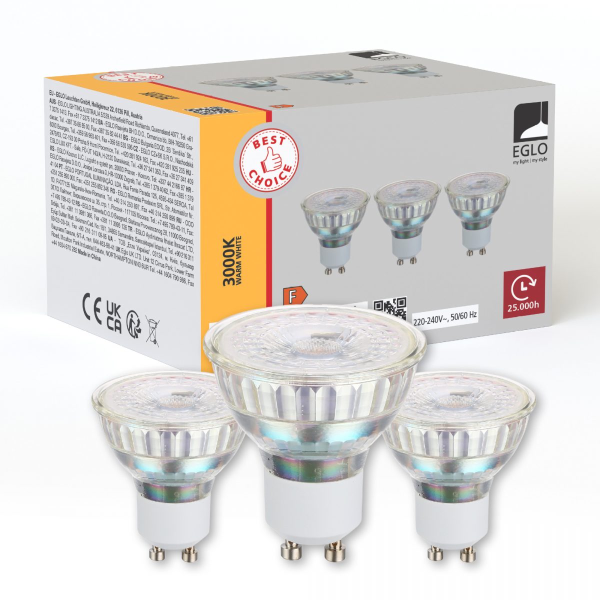 Лампа полупроводниковая LM_LED_GU10 3шт EGLO 113114 - Фото №33 Лампа полупроводниковая LM_LED_GU10 3шт EGLO 113114 - Фото №33